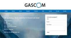 Desktop Screenshot of gascom.no